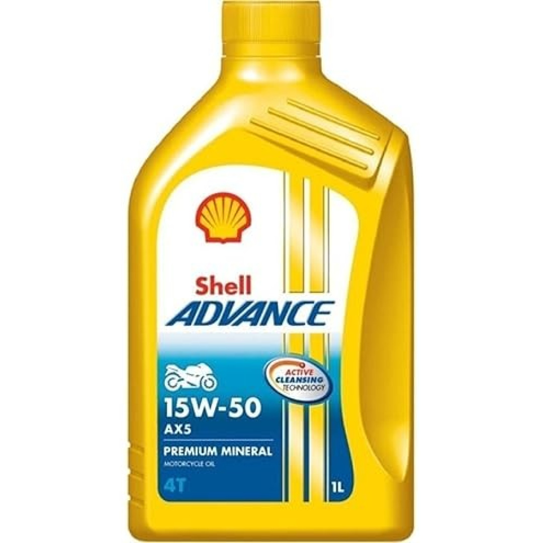 SHELL ADVANCE 4T AX5 15W/50 1 LT